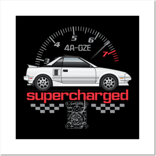 Supercharged-White Posters and Art